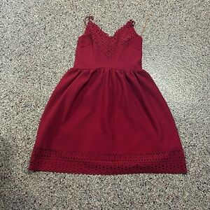 Three pink hearts summer dress small